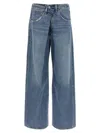 Agolde Wide-leg Jeans With Belt Loops And Five-pocket Style