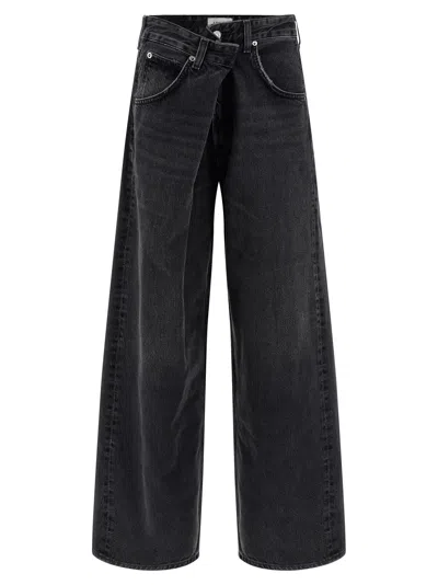Agolde 'vana' Jeans In Black