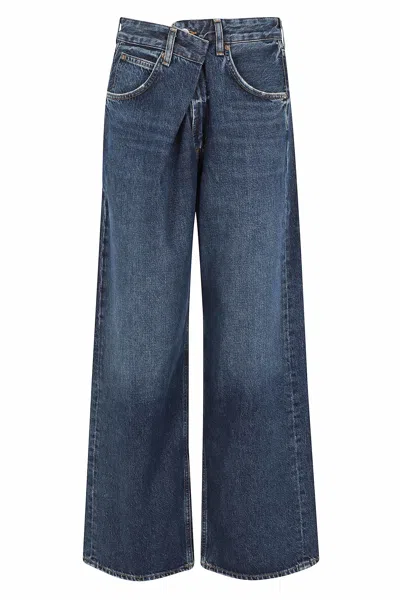 Agolde Vana Jeans In Nexus In Blue