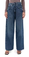 Agolde Vana Wide Leg Jeans In Blue