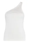Agolde Verica One-shoulder Ribbed Tank Top