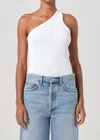 Agolde Verica Tank In White In White