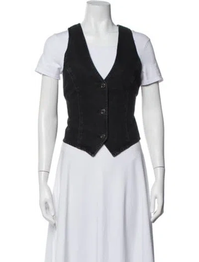 Pre-owned Agolde Vest In Black