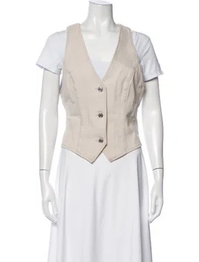Pre-owned Agolde Vest In Neutrals