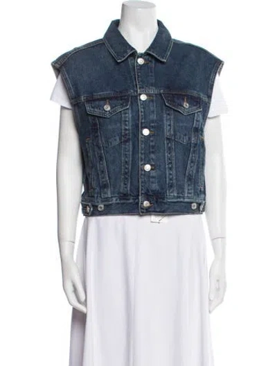 Pre-owned Agolde Vest W/ Tags In Blue