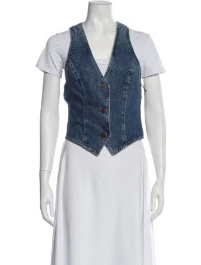 Pre-owned Agolde Vest W/ Tags In Blue