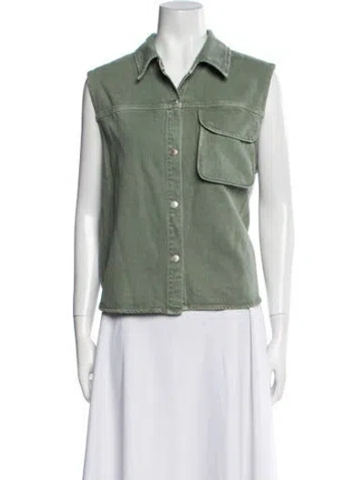 Pre-owned Agolde Vest W/ Tags In Green