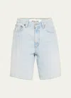 Agolde Vida High Rise Relaxed Straight In Fragment Bleac