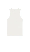 Agolde Ribbed Viggo Tank Top In White