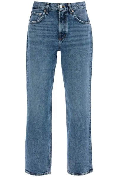 Agolde Vintage Effect Valen Jeans In Blue