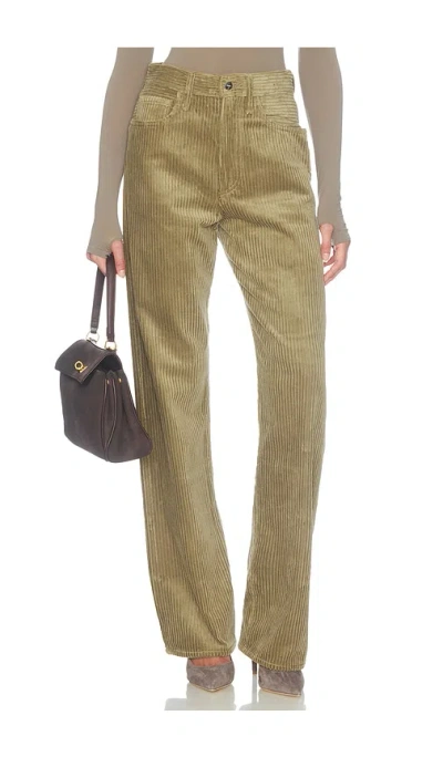 Agolde Vintage Loose Corduroy Pant In Green