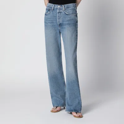 Agolde Vintage Loose Jeans In Medium Indigo Denim In Blue