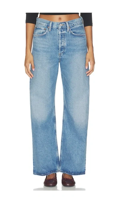 Agolde Vintage Loose Petite Jean In Blue