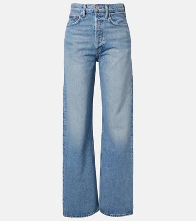 Agolde Vintage Loose Straight Jeans In Blue