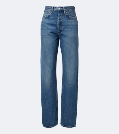 Agolde Vintage Loose Straight Jeans In Yellow