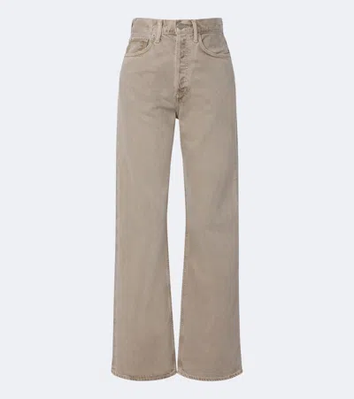 Agolde Vintage Loose Wide-leg Jeans In Brown