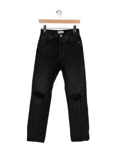 Pre-owned Agolde Vintage Straight Leg Jeans In Black