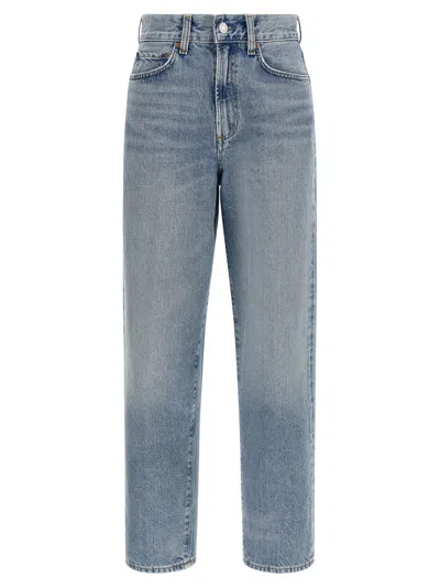 Agolde Vintage Wash High-waist Jeans In Indigo