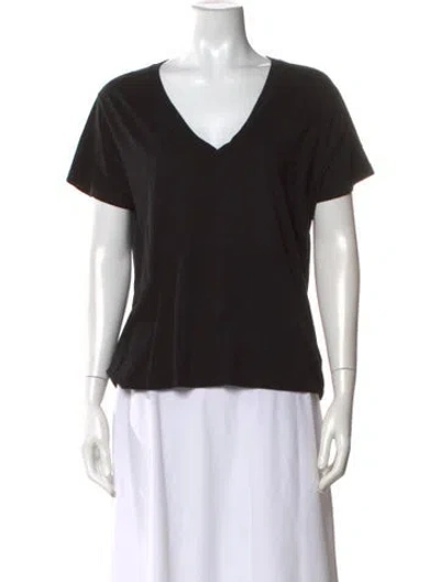 Pre-owned Agolde V-neck Short Sleeve T-shirt In Blue