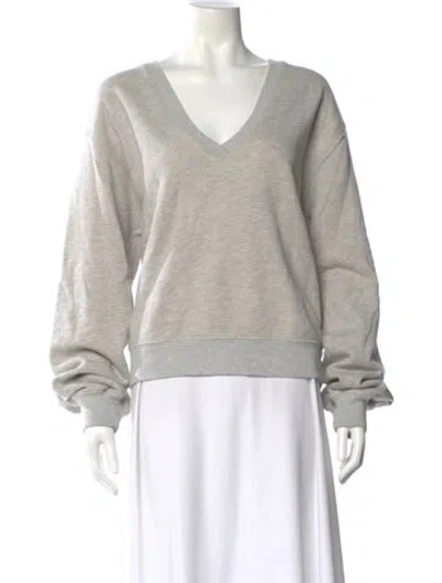 Pre-owned Agolde V-neck Sweater In Gray