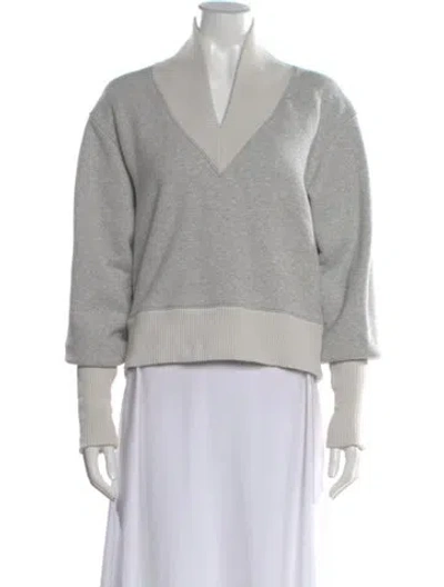 Pre-owned Agolde V-neck Sweater In Gray