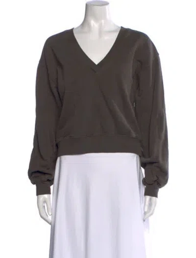 Pre-owned Agolde V-neck Sweater In Multicolor