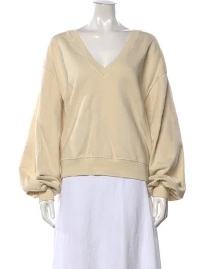 Pre-owned Agolde V-neck Sweater In Neutrals