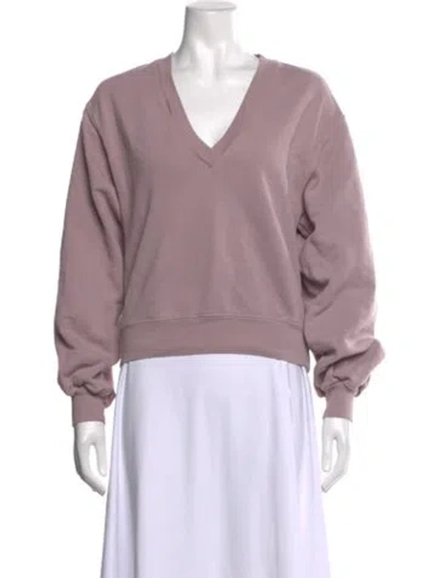 Pre-owned Agolde V-neck Sweater In Purple
