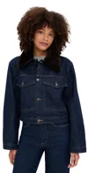 Agolde Walker Jacket Rinse In Blue
