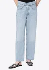 Agolde Riley Straight Cropped Mid-rise Jeans