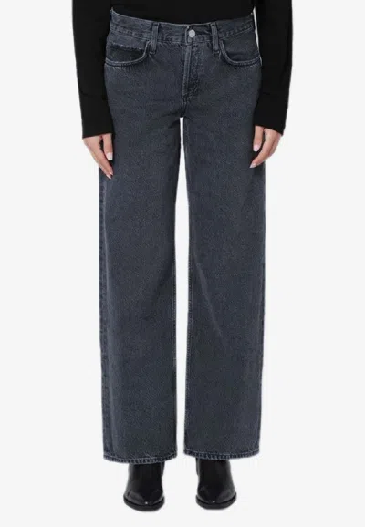 AGOLDE WASHED STRAIGHT-LEG JEANS