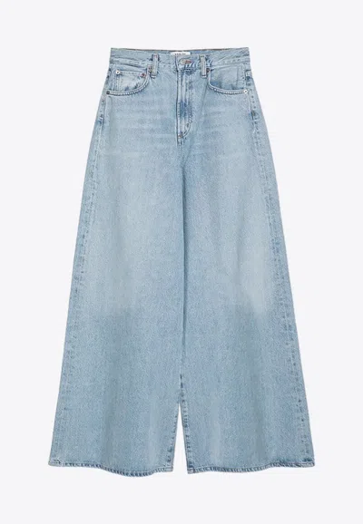 AGOLDE WASHED WIDE-LEG JEANS