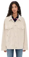Agolde Wayne Jacket Rice Grass In Neutral