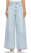 Agolde Ren High Waist Wide Leg Pants In Blue