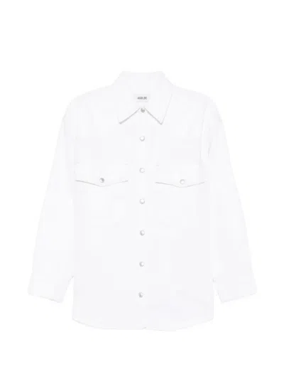 Agolde Western Denim Shirt In White