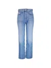 Agolde Whiskering-effect Jeans In Blue