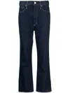 Agolde Whisper Mid-rise Flared Jeans In Blue