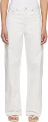 Agolde White Arc Jeans In White