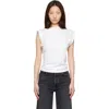 Agolde Beth Tee Shirt In White