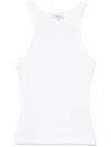Agolde Ribbed Sleeveless Top B In White