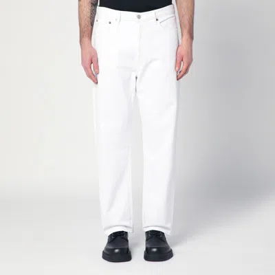 AGOLDE AGOLDE WHITE JEANS IN REGENERATED DENIM