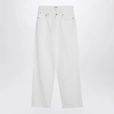AGOLDE WHITE JEANS IN REGENERATED DENIM