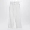 Agolde White Jeans In Regenerated Denim