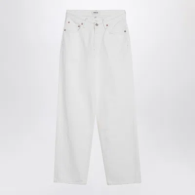Agolde White Jeans In Regenerated Denim