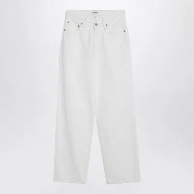 AGOLDE AGOLDE  WHITE JEANS IN REGENERATED DENIM
