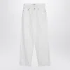 Agolde White Jeans In Regenerated Denim