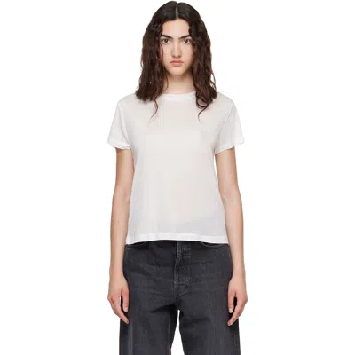 Agolde White Long Line Adine T-shirt