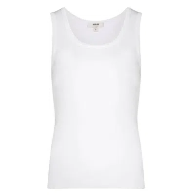 Agolde White Organic Cotton Poppy Tank