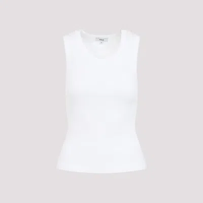 Agolde White Poppy Organic Cotton Tank Top