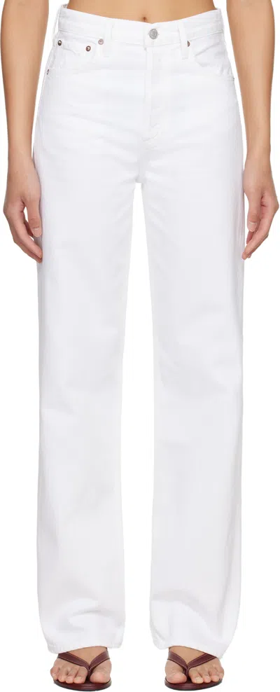 Agolde White Ren Jeans